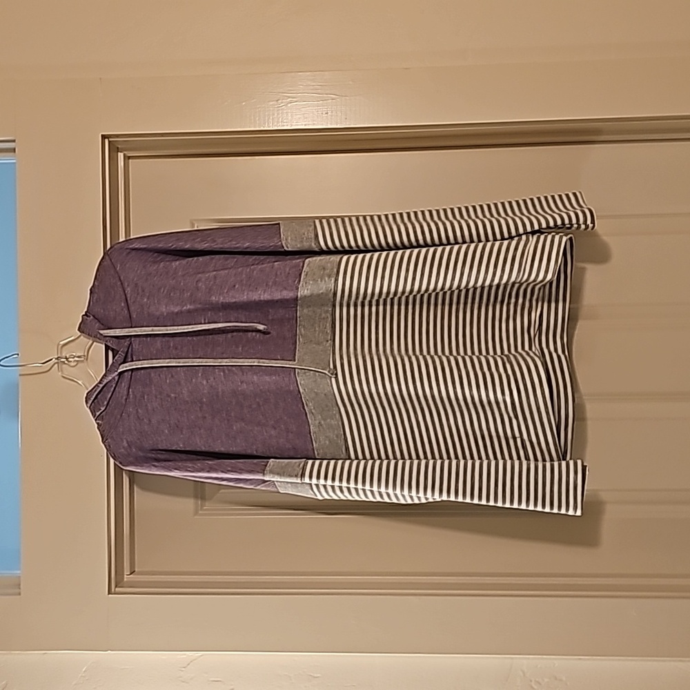 Purple and Grey Sweatshirt Large